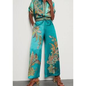 Alemais Franca Drawstring Pants in Silk Satin size US 2